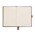 Rhodia Glbk hardc A5- 120bl 90g DOT zwart/ St.