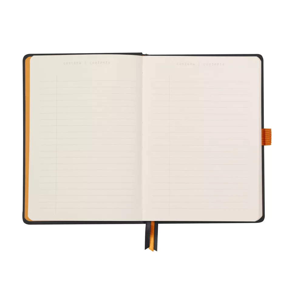 Rhodia Glbk hardc A5- 120bl 90g DOT...
