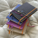 Rhodia Glbk hardc A5- 120bl 90g DOT zwart/ St.