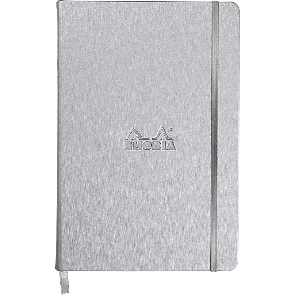Rhodia WebntBK SILVER A5 dot 192p-/ Pc.
