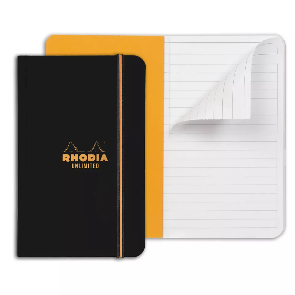 Rhodia Unlim.20x Bla-ck 9x14 60bl...