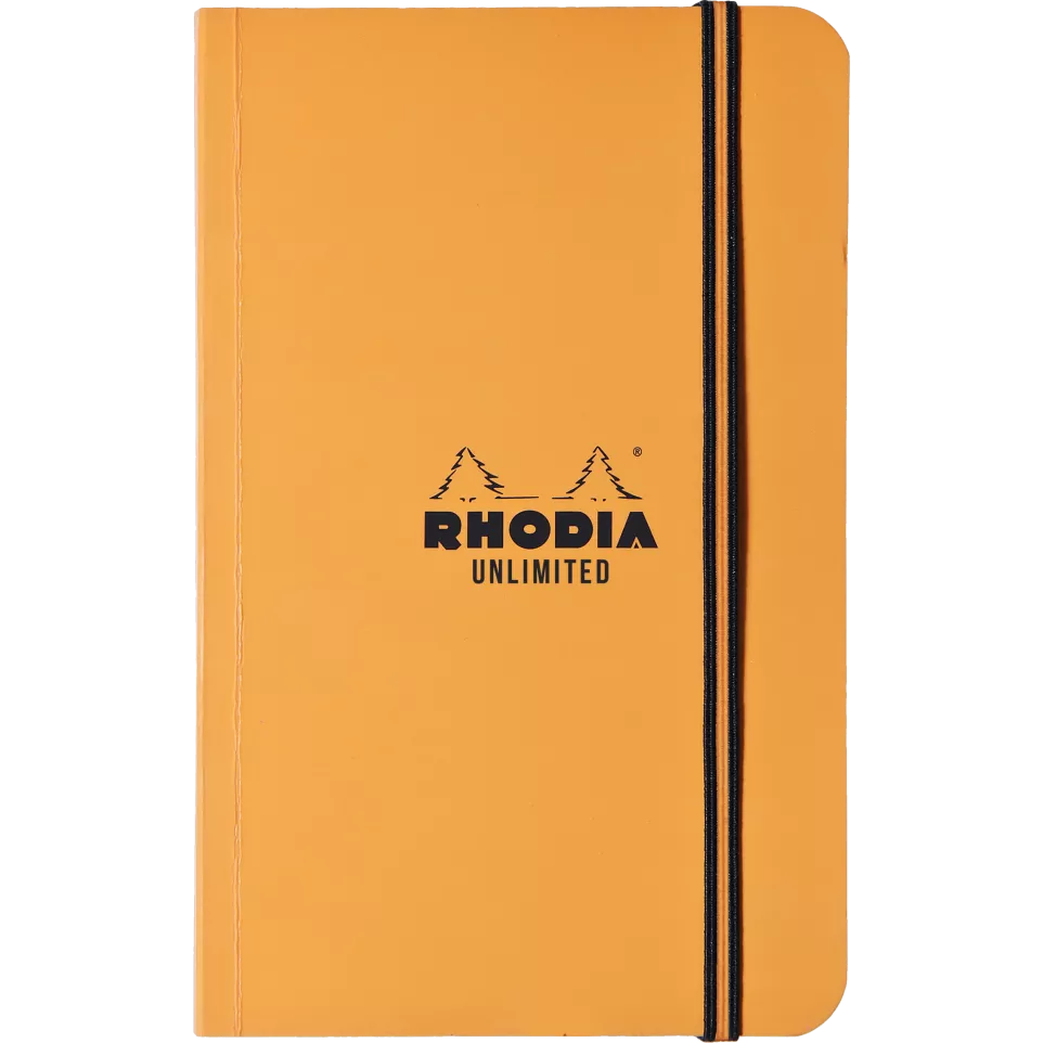 Rhodia Unlim.20x Bl.-&Or. 9x14 60bl...