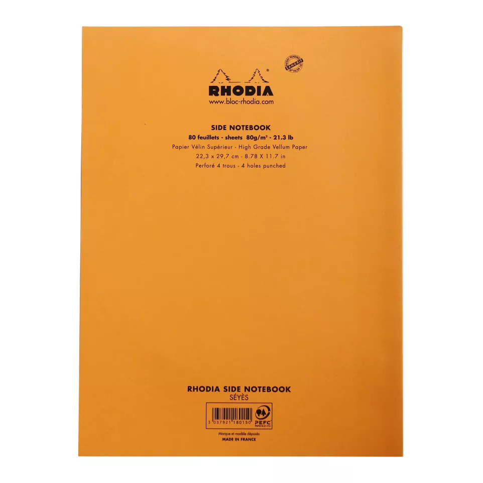Rhodia Cursusblok A4-+ 80p 4perf 80g...
