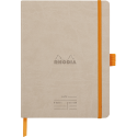 Rhodiarama Meeting A5+ 160 pages microperforé papier blanc 90g avec élastique + p-stylo/ Pce