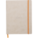 Rhodiarama carnet souple 19x25 cm 160 pages dot papier ivoire 90g fermeture élastique/ Pce