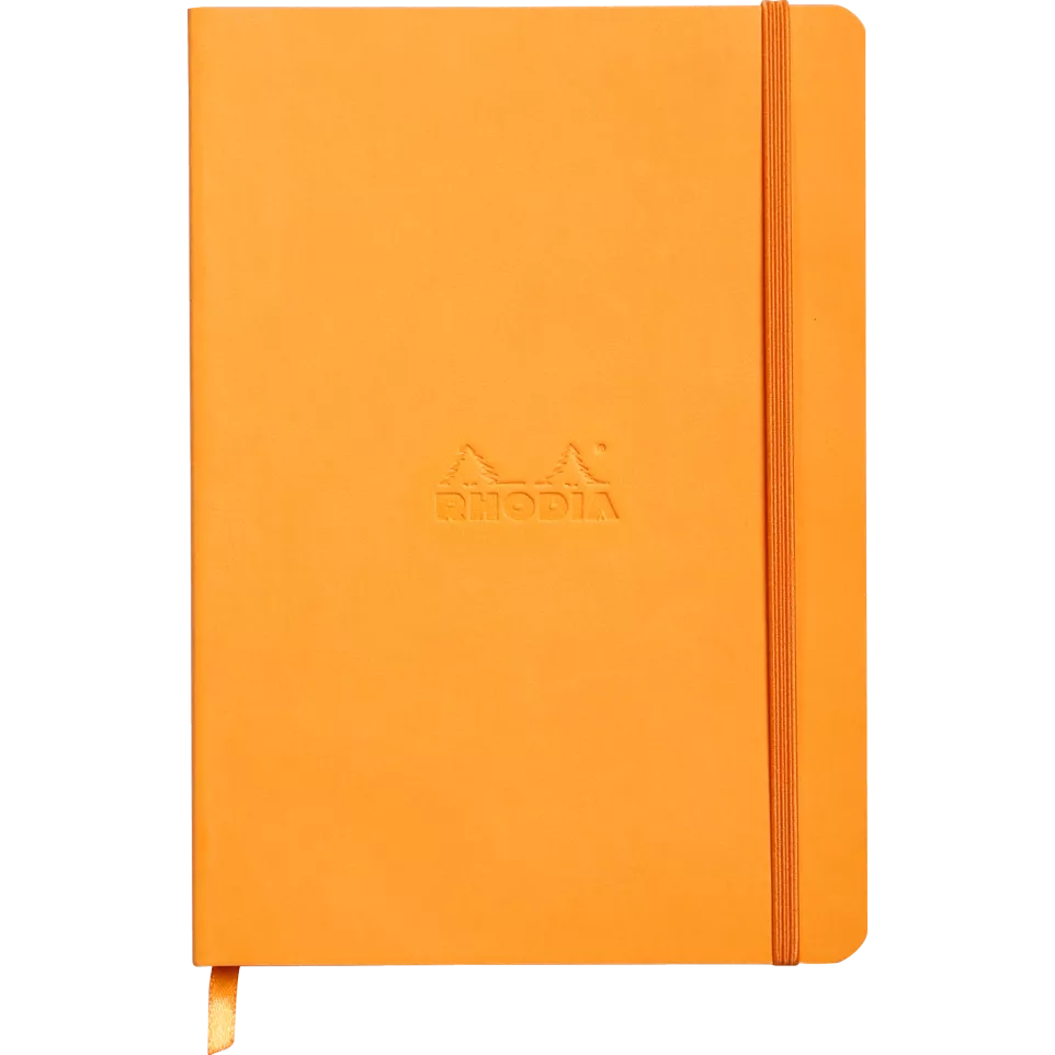 Rhodiarama A5 80bl 90g DOT oranje-/ St.