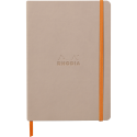 Rhodiarama carnet souple A5 160 pages dot papier ivoire 90g fermeture élastique/ Pce