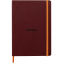 Rhodiarama soepel A5- dot burgundy 80bl/ St.