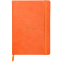 Rhodiarama carnet souple A5 160 pages ligné papier ivoire 90g fermeture élastique/ Pce