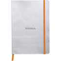 Rhodiarama carnet souple A5 160 pages ligné papier ivoire 90g fermeture élastique/ Pce