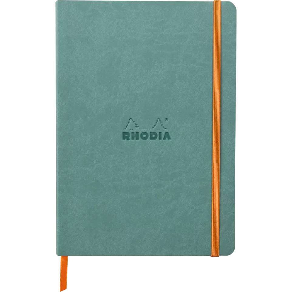 Rhodiar. soepel A5 L- aquablauw 80bl...