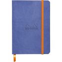 Rhodiarama carnet souple A6 144 pages dot papier ivoire 90g fermeture élastique/ Pce