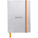 Rhodiarama carnet souple A6 144 pages ligné papier ivoire 90g fermeture élastique/ Pce