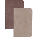 Rhodiarama 2 Minibooks souples 7x10,5 cm 64p L papier ivoire 90g/ Pce