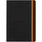 Rhodiarama Perpetual A5 128p papier ivoire 90g coins microperforés avec élastique/ Pce