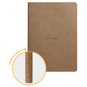 Rhodiarama A5 64bl 90g DOT taupe-/ St.