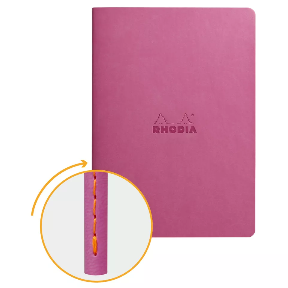 Rhodiarama A5 64bl 90g gelijnd lila-/...