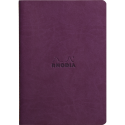 Rhodiarama piqûre textile A5 64p ligné papier ivoire 90g/ Pce