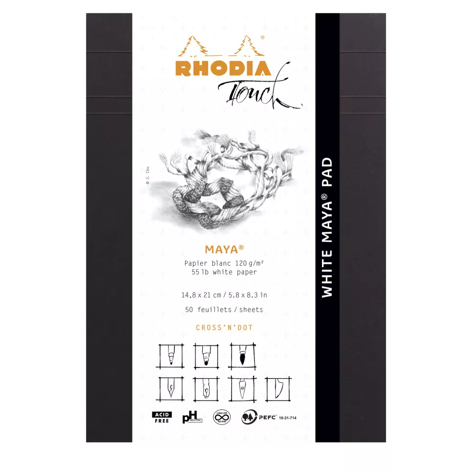WHITE MAYA PAD A5 50-bl 120g...