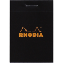 Rhodia Black Head Stapled Pad No10, 5x5 Squared, 52x75/ Pc.