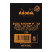 Rhodia Black Head Stapled Pad No10, 5x5 Squared, 52x75/ Pc.