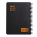 Meeting book Rhodia Classic reliure intégrale O&B 16x21 cm 160 pages détachables 90g/ Pce