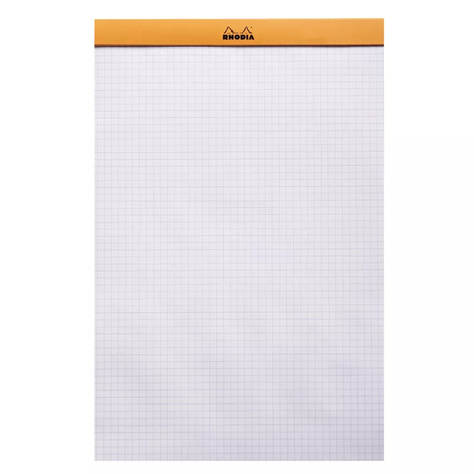 Rhodia Orange Head Stapled Pad No19,...