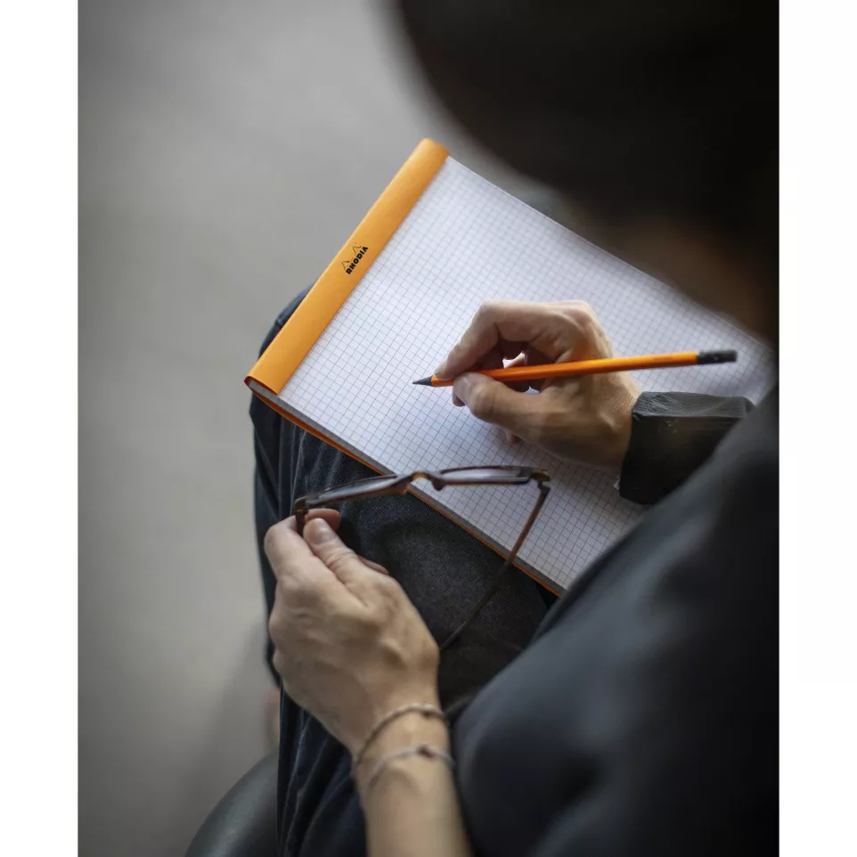 Rhodia Orange Head Stapled Pad No19,...