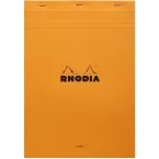 Bloc agrafé Rhodia N°18 21x29,7 cm 80 feuillets ligné avec marge 80g/ Pce