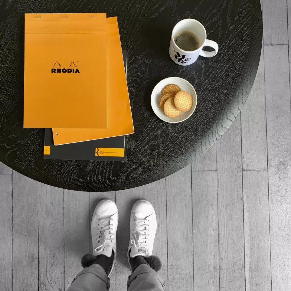 Bloc agrafé Rhodia N°18 21x29,7 cm 80...