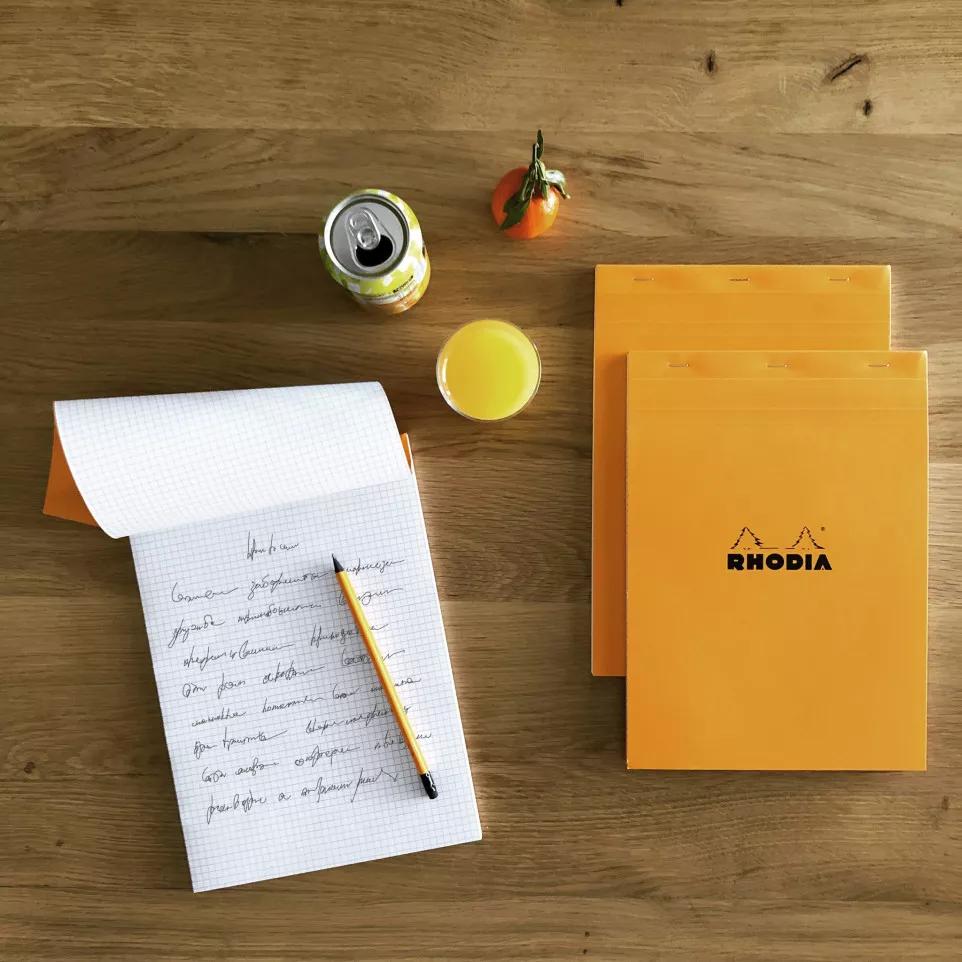 Rhodia blok Orange N-°18 80bl 80g...