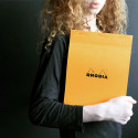 Rhodia Orange Head Stapled Pad No18, Plain, A4/ Pc.