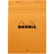 Rhodia Orange Head Stapled Pad No16, Lined+Margin, A5/ Pc.