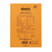 Rhodia Orange Head Stapled Pad No16, Lined+Margin, A5/ Pc.