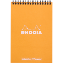 Rhodia Ntpd spir.Ora-nge A5 80B 80g DOT/ St.