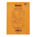 Bloc agrafé Rhodia ORANGE N°16 14,8x21 cm 80 feuillets petits carreaux 5x5 80 g/ Pce