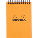 Bloc reliure intégrale Rhodia Classic 10,5x14,8 cm 80 feuillets petits carreaux 5x5 microperforé 80g/ Pce