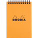 Bloc reliure intégrale Rhodia Classic 10,5x14,8 cm 80 feuillets petits carreaux 5x5 microperforé 80g/ Pce