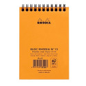 Bloc reliure intégrale Rhodia Classic 10,5x14,8 cm 80 feuillets petits carreaux 5x5 microperforé 80g/ Pce