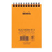 Bloc reliure intégrale Rhodia Classic 10,5x14,8 cm 80 feuillets petits carreaux 5x5 microperforé 80g/ Pce