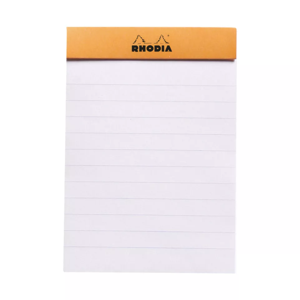 Rhodia Orange N11  80bl 90g lijn-/ St.