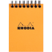 Bloc reliure intégrale Rhodia Classic 7,5x10,5 cm 80 feuillets petits carreaux 5x5 microperforé 80g/ Pce