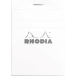 Rhodia White Head Stapled Pad No11, A7, 5x5 Squared/ Pc.