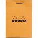 Rhodia Orange Head Stapled Pad No10, 5x5 Squared, 52x75/ Pc.