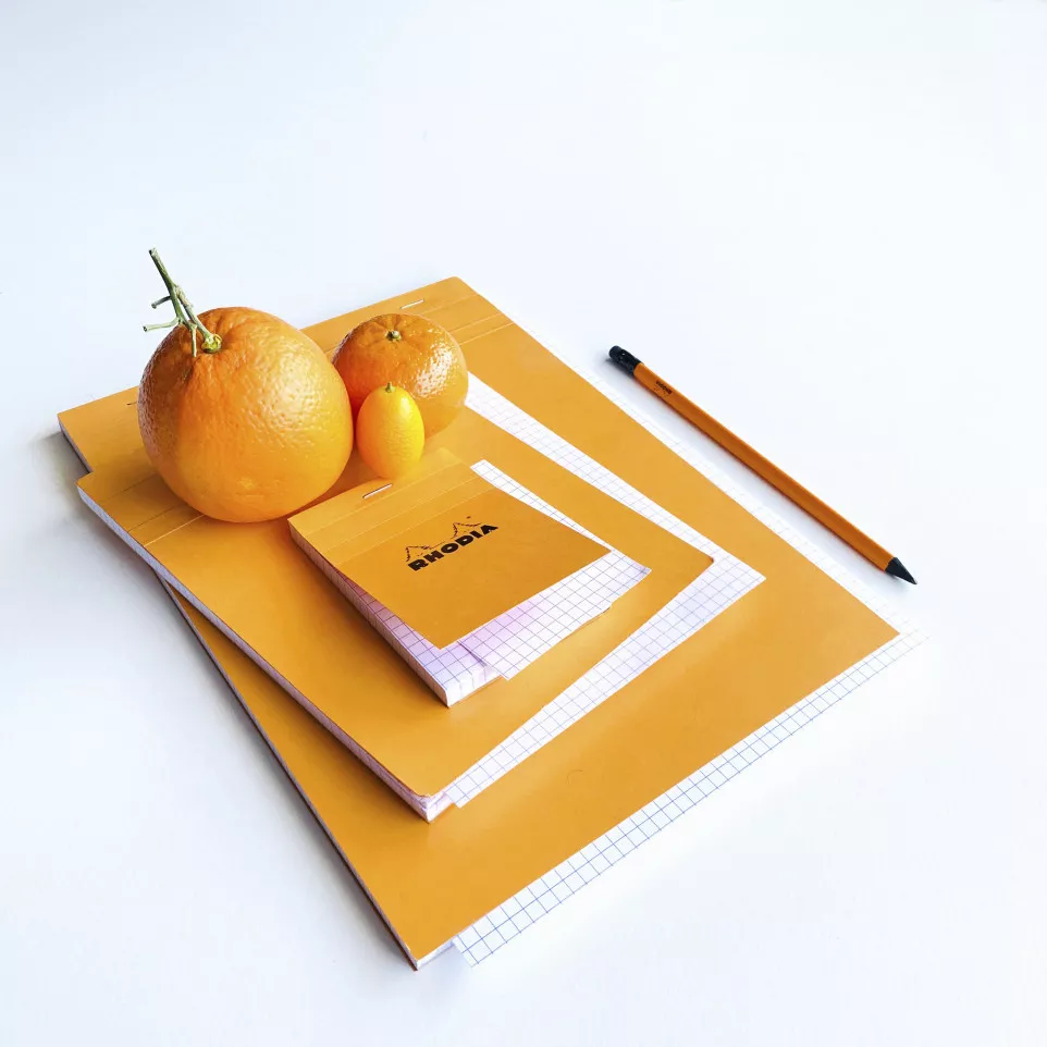 Rhodia Orange Head Stapled Pad No10,...