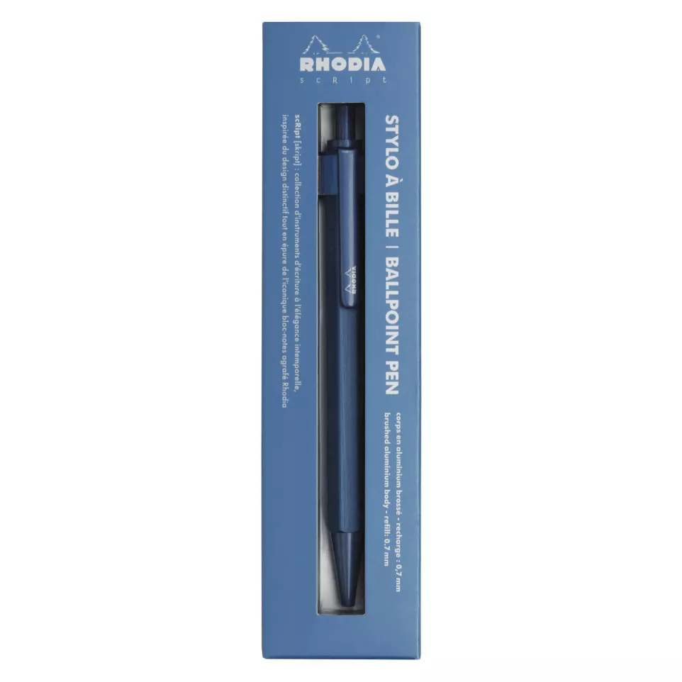 Rhodia Script - Kogelpen 0,7mm navy-/...