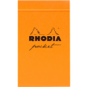 Rhodia Bl. Pocket Or-anje 7,5x12 40bl 5/5/ St.