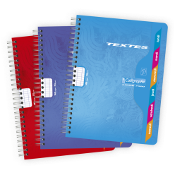 Wirebound homework book...