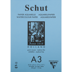 Blok petit grain A3 wit...