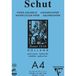 Blok petit grain A4 wit...